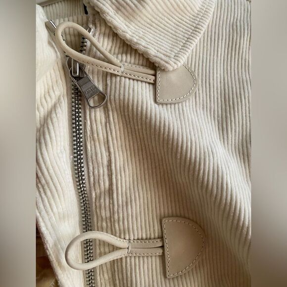 Vintage Ralph Lauren Jacket Rare womens corduroy Ivory Horn Buttons Sz L  NWT - Picture 14 of 16